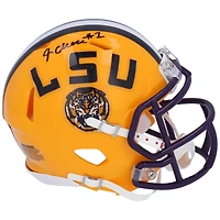 Ja'Marr Chase LSU Tigers Autographed Riddell Speed Mini Helmet