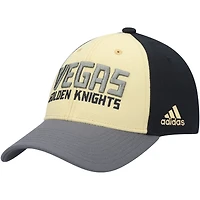 Men's adidas Black Vegas Golden Knights Locker Room Adjustable Hat