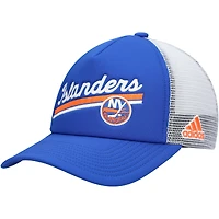 Women's adidas Royal/White New York Islanders Foam Trucker Snapback Hat