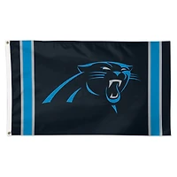 WinCraft Carolina Panthers 3' x 5' Vertical Stripes Deluxe Single-Sided Flag