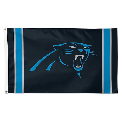 WinCraft Carolina Panthers 3' x 5' Vertical Stripes Deluxe Single-Sided Flag