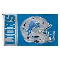 WinCraft Detroit Lions 3' x 5' Helmet Deluxe Single-Sided Flag