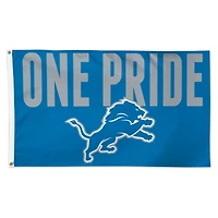 WinCraft Detroit Lions 3' x 5' Slogan Deluxe Single-Sided Flag