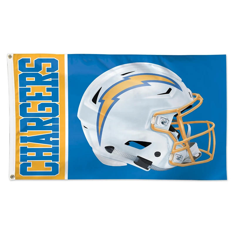 WinCraft Los Angeles Chargers 3' x 5' Helmet Deluxe Single-Sided Flag
