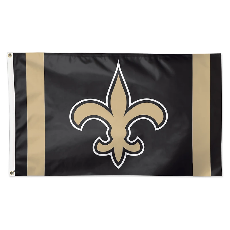 WinCraft New Orleans Saints 3' x 5' Vertical Stripes Deluxe Single-Sided Flag