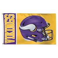 WinCraft Minnesota Vikings 3' x 5' Helmet Deluxe Single-Sided Flag