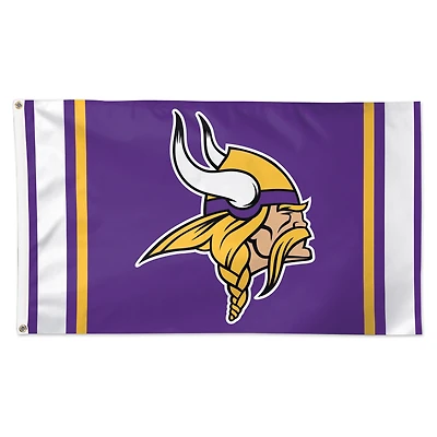 WinCraft Minnesota Vikings 3' x 5' Vertical Stripes Deluxe Single-Sided Flag