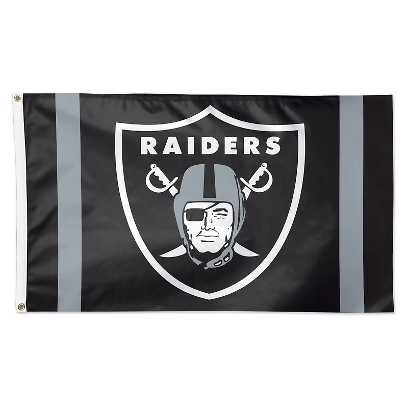 WinCraft Las Vegas Raiders 3' x 5' Vertical Stripes Deluxe Single-Sided Flag