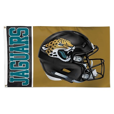 WinCraft Jacksonville Jaguars 3' x 5' Helmet Deluxe Single-Sided Flag
