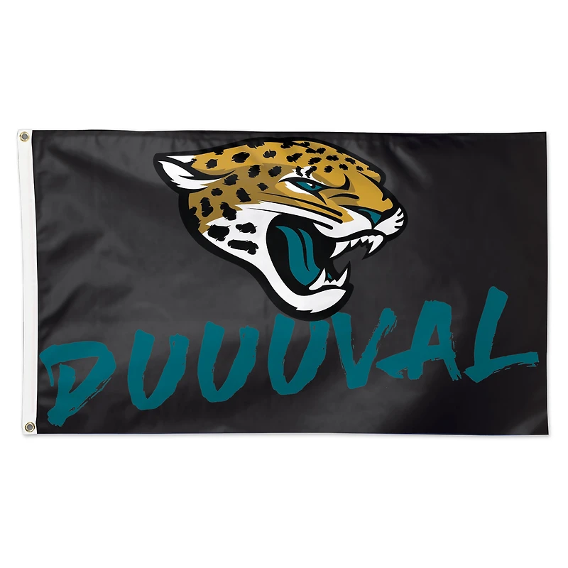 WinCraft Jacksonville Jaguars 3' x 5' Slogan Deluxe Single-Sided Flag