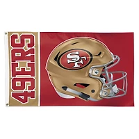 WinCraft San Francisco 49ers 3' x 5' Helmet Deluxe Single-Sided Flag