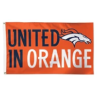 WinCraft Denver Broncos 3' x 5' Slogan Deluxe Single-Sided Flag