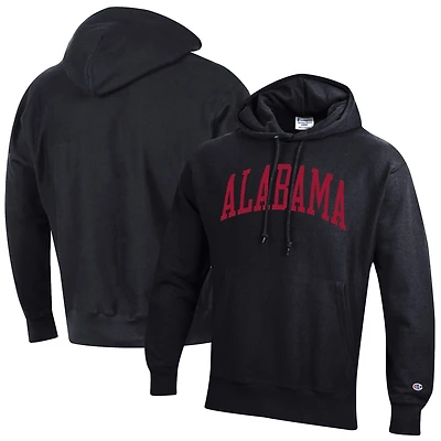 Men's Champion Alabama Crimson Tide Team Arch Reverse Weave Relaxed Fit Pullover Hoodie