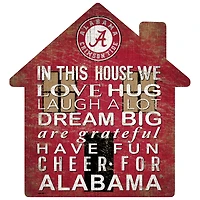 Alabama Crimson Tide 12'' Team House Sign