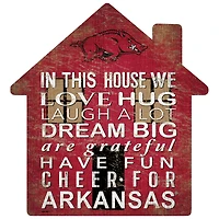 Arkansas Razorbacks 12'' Team House Sign