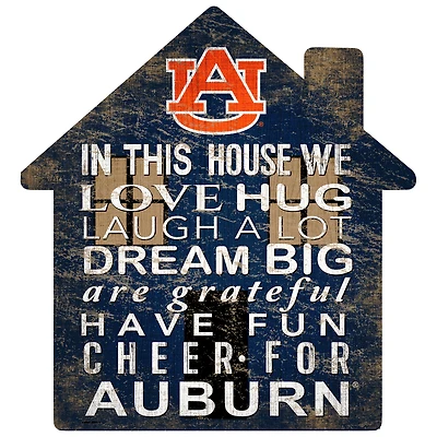 Auburn Tigers 12'' Team House Sign