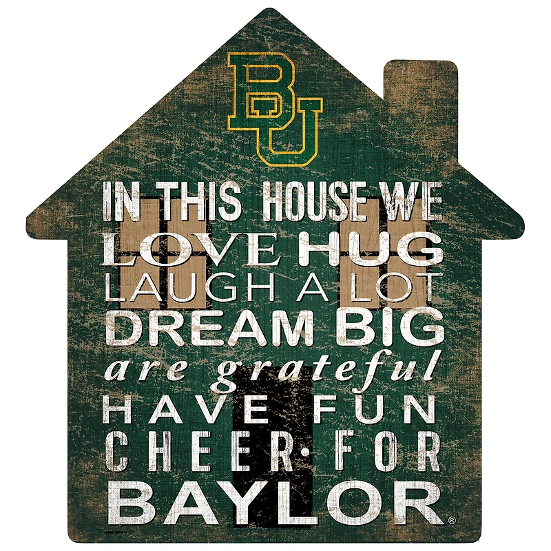 Baylor Bears 12'' Team House Sign