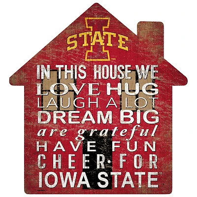 Iowa State Cyclones 12'' Team House Sign