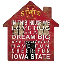 Iowa State Cyclones 12'' Team House Sign