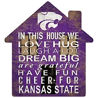 Kansas State Wildcats 12'' Team House Sign