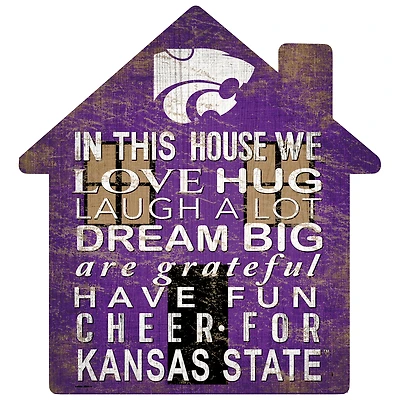 Kansas State Wildcats 12'' Team House Sign