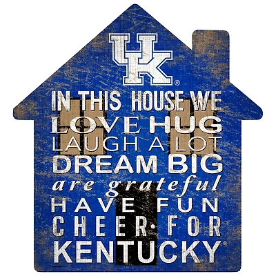 Kentucky Wildcats 12'' Team House Sign