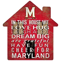Maryland Terrapins 12'' Team House Sign