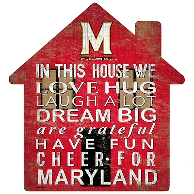 Maryland Terrapins 12'' Team House Sign