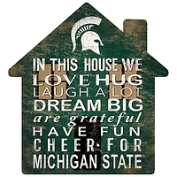 Michigan State Spartans 12'' Team House Sign