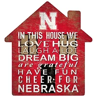 Nebraska Huskers 12'' Team House Sign