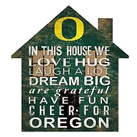 Oregon Ducks 12'' Team House Sign
