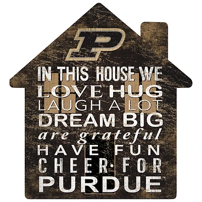 Purdue Boilermakers 12'' Team House Sign