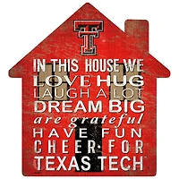Texas Tech Red Raiders 12'' Team House Sign