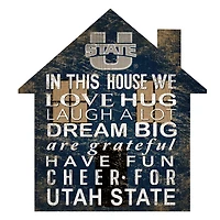 Utah State Aggies 12'' Team House Sign