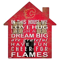 Calgary Flames 12'' Team House Sign