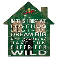 Minnesota Wild 12'' Team House Sign