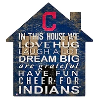 Cleveland Indians 12'' Team House Sign