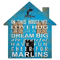 Miami Marlins 12'' Team House Sign