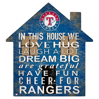 Texas Rangers 12'' Team House Sign