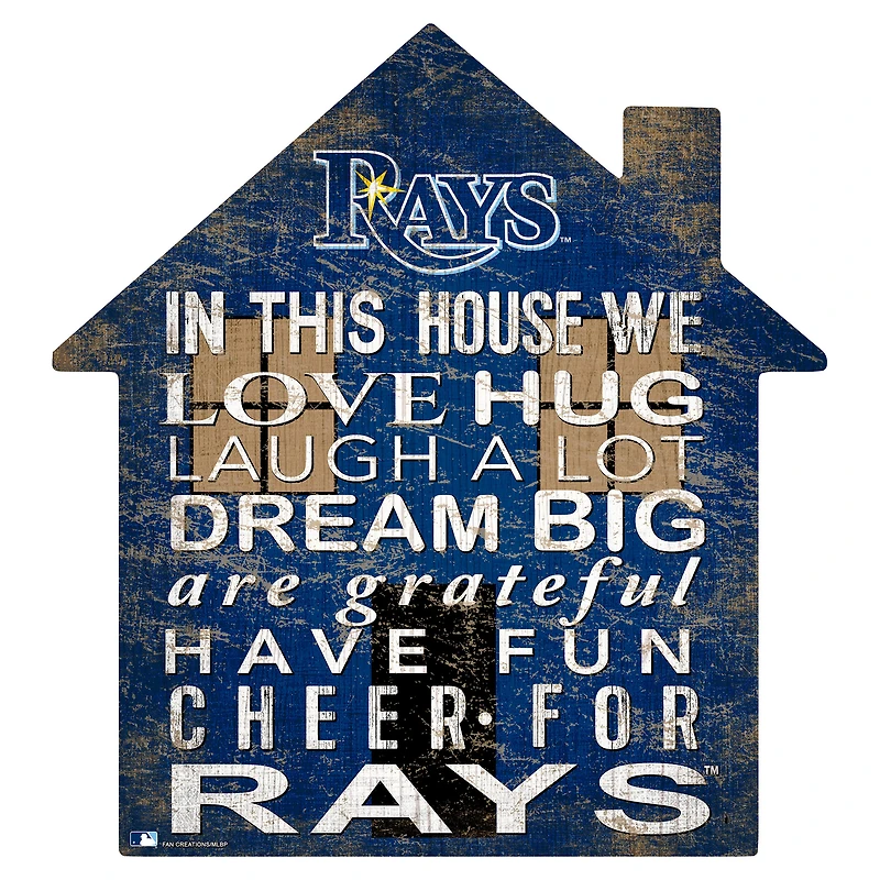 Tampa Bay Rays 12'' Team House Sign