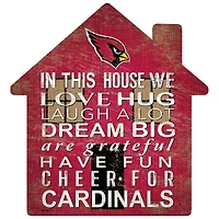Arizona Cardinals 12'' Team House Sign