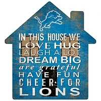 Detroit Lions 12'' Team House Sign