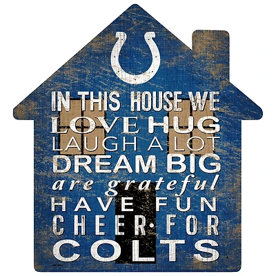Indianapolis Colts 12'' Team House Sign