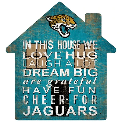 Jacksonville Jaguars 12'' Team House Sign