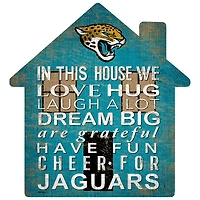Jacksonville Jaguars 12'' Team House Sign