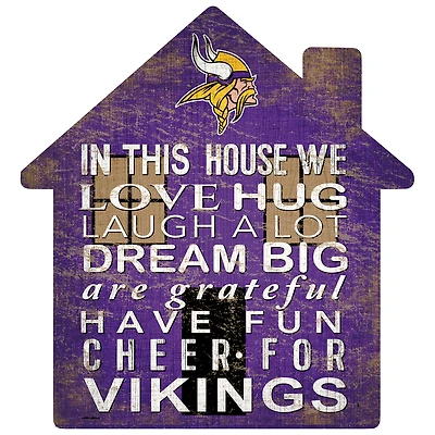 Minnesota Vikings 12'' Team House Sign