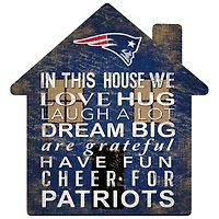New England Patriots 12'' Team House Sign