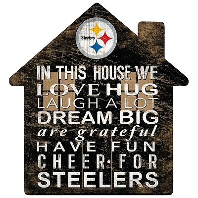 Pittsburgh Steelers 12'' Team House Sign