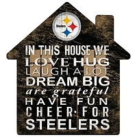 Pittsburgh Steelers 12'' Team House Sign