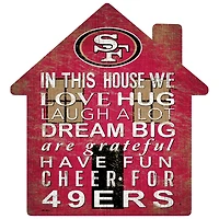 San Francisco 49ers 12'' Team House Sign